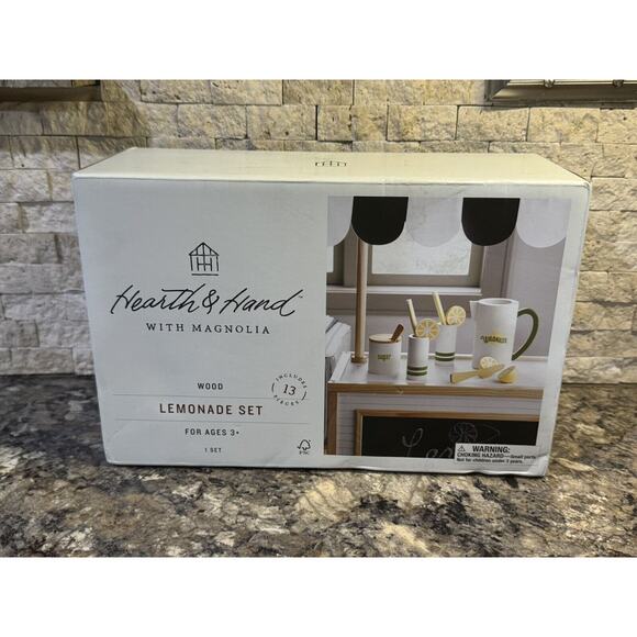 Hearth and Hand With Magnolia Wooden Lemonade 13 Piece Play Set New In Box. - Picture 2 of 9